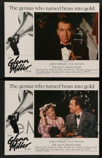 7w272 GLENN MILLER STORY 8 LCs R85 James Stewart in the title role, Allyson, Armstrong!