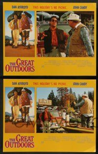 7w284 GREAT OUTDOORS 8 LCs '88 Dan Aykroyd, John Candy, Annette Bening, family vacation comedy!