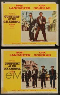 7w289 GUNFIGHT AT THE O.K. CORRAL 8 LCs '57 Burt Lancaster, Kirk Douglas, directed by John Sturges!