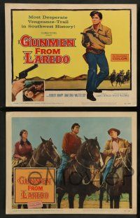 7w291 GUNMEN FROM LAREDO 8 LCs '59 Wallace MacDonald directed western, cowboy Robert Knapp!