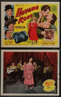 7w304 HAVANA ROSE 8 LCs '51 sexy Cuban Estelita Rodriguez, Bill Williams, Florence Bates!
