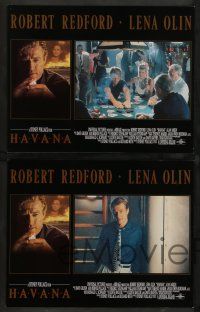 7w303 HAVANA 8 LCs '90 Robert Redford gambling, sexy Lena Olin, Sydney Pollack directed!