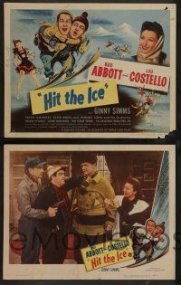7w310 HIT THE ICE 8 LCs R49 Elyse Knox & Ginny Simms w/Bud Abbott & Lou Costello!