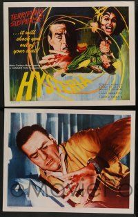 7w330 HYSTERIA 8  LCs '65 Robert Webber, Hammer horror, it will shock you out of your seat!