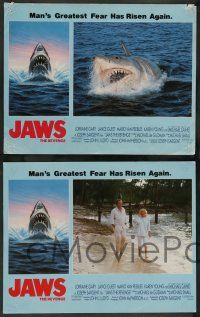 7w353 JAWS: THE REVENGE 8 LCs '87 Lorraine Gary, Mario Van Peebles, Michael Caine, Lance Guest!