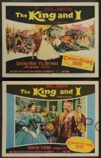 7w369 KING & I 8 LCs '56 Deborah Kerr & Yul Brynner in Rodgers & Hammerstein's musical!