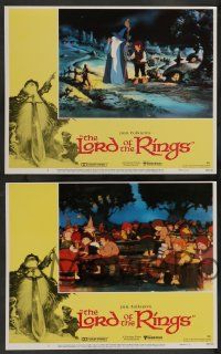 7w399 LORD OF THE RINGS 8 LCs '78 Ralph Bakshi cartoon from classic J.R.R. Tolkien novel!