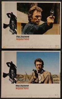 7w407 MAGNUM FORCE 8 LCs '73 Clint Eastwood as toughest cop Dirty Harry with his huge gun!