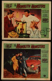 7w935 MONOLITH MONSTERS 3 LCs '57 Grant Williams, Lola Albright, cool sci-fi horror images!