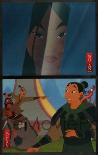 7w007 MULAN 12 LCs '98 Walt Disney Ancient China cartoon, great images!