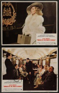 7w460 MURDER ON THE ORIENT EXPRESS 8 LCs '74 Lauren Bacall, from Agatha Christie novel!