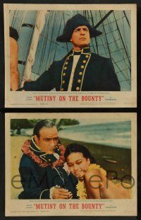 7w462 MUTINY ON THE BOUNTY 8 LCs '62 great images of Marlon Brando, Tarita, Trevor Howard!