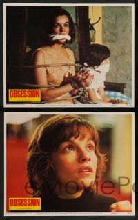 7w881 OBSESSION 5 LCs '76 Brian De Palma, Paul Schrader, Genevieve Bujold, Cliff Robertson!
