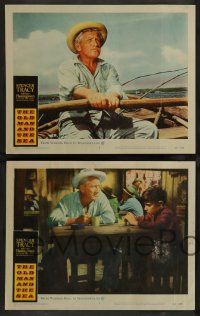 7w498 OLD MAN & THE SEA 8 LCs '58 great images of Spencer Tracy in Hemingway's classic!