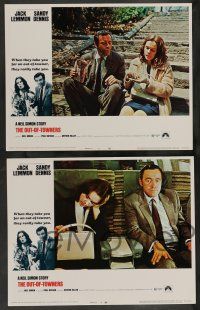 7w511 OUT-OF-TOWNERS 8 LCs '70 images of Jack Lemmon, Sandy Dennis, written by Neil Simon!