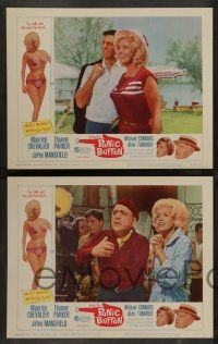 7w514 PANIC BUTTON 8 LCs '64 Maurice Chevalier, sexy Jayne Mansfield, Eleanor Parker