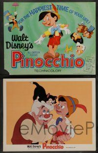 7w524 PINOCCHIO 8 LCs R71 Disney cartoon about a wooden boy who wants to be real!