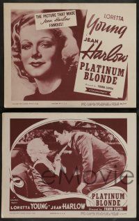 7w530 PLATINUM BLONDE 8 LCs R50 Robert Williams, pretty Jean Harlow, directed by Frank Capra!