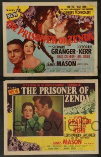 7w541 PRISONER OF ZENDA 8 LCs '52 Stewart Granger, pretty Deborah Kerr, Louis Calhern!