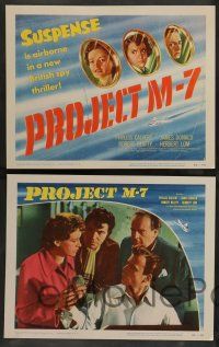 7w546 PROJECT M-7 8 LCs '53 The Net, cool airplane windows tc art, suspense is airborne!