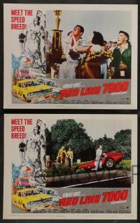 7w563 RED LINE 7000 8 LCs '65 Howard Hawks, James Caan, car racing artwork, meet the speed breed!