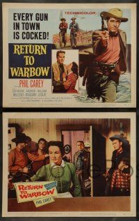 7w571 RETURN TO WARBOW 8 LCs '58 cowboy Phil Carey vs the West's deadliest outlaws, Ray Nazarro!
