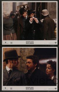 7w604 SHERLOCK HOLMES 8 LCs '09 Guy Ritchie directed, Robert Downey Jr. as Holmes, Jude Law!