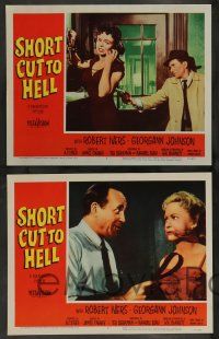 7w608 SHORT CUT TO HELL 8 LCs '57 Robert Ivers, Georgann Johnson, directed by James Cagney!