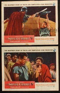 7w856 SILVER CHALICE 6 LCs '55 Jack Palance, Virginia Mayo, Paul Newman in his 1st movie!