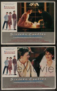 7w613 SIXTEEN CANDLES 8 LCs '84 Molly Ringwald, Anthony Michael Hall, John Hughes directed!