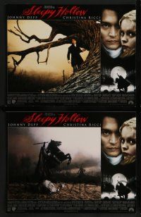 7w616 SLEEPY HOLLOW 8 LCs '99 Tim Burton, Johnny Depp, Christina Ricci, Christopher Walken!