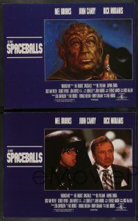 7w631 SPACEBALLS 8 LCs '87 best Mel Brooks sci-fi Star Wars spoof, John Candy, Pullman, Moranis!