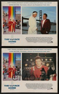 7w646 STAR TREK IV 8 LCs '87 Leonard Nimoy, William Shatner, DeForest Kelley, Doohan, San Francisco