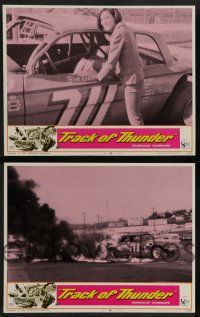 7w699 TRACK OF THUNDER 8 LCs '67 Joseph Kane directed, cool images of early NASCAR stock car racing
