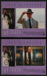 7w709 TWO JAKES 8 LCs '90 Jack Nicholson, Harvey Keitel, Meg Tilly, Stowe, art by Rodriguez!