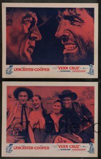 7w730 VERA CRUZ 8 LCs R60s cowboys Gary Cooper & Burt Lancaster!