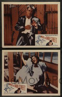 7w739 WALK THE DARK STREET 8 LCs '56 great images of Chuck Connors and Don Ross!