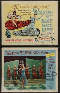7w742 WALKING MY BABY BACK HOME 8 LCs '53 dancing Donald O'Connor & sexy Janet Leigh!