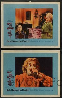 7w755 WHAT EVER HAPPENED TO BABY JANE? 8 LCs '62 Robert Aldrich, Bette Davis & Joan Crawford!