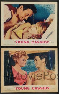 7w794 YOUNG CASSIDY 8 LCs '65 John Ford, bellowing, brawling, womanizing Rod Taylor, Julie Christie