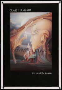 7y108 GLASS HAMMER linen 26x38 art print '93 Rosana Azar art for Journey of the Dunadan album!