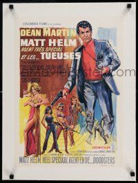 7y282 SILENCERS linen Belgian '66 different art of Dean Martin & the sexy Slaygirls!
