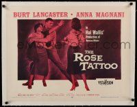 7y164 ROSE TATTOO linen 1/2sh '55 Burt Lancaster, Anna Magnani, written by Tennessee Williams!