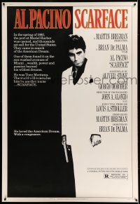7z005 SCARFACE 40x60 '83 full-length Al Pacino as Tony Montana, Brian De Palma directed!