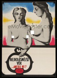 7z246 BEST AGE Czech 23x32 '69 Jaroslav Papousek's Nejkrasnejsi vek, Vodrazkova art of nude girls!