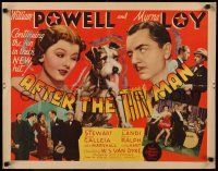 7z067 AFTER THE THIN MAN 1/2sh '36 William Powell, Myrna Loy & Asta, great montage, ultra rare!