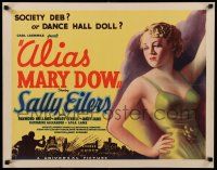 7z068 ALIAS MARY DOW 1/2sh '35 is Sally Eilers in sexy dress a dance hall doll or a society deb!