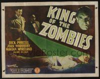 7z081 KING OF THE ZOMBIES 1/2sh '41 couple crash lands & finds mad doctor using undead in WWII!