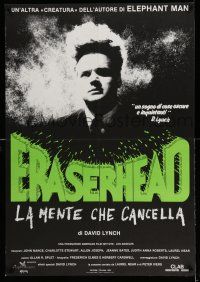 7z221 ERASERHEAD Italian 1sh '81 directed by David Lynch, Jack Nance, surreal fantasy horror!