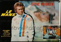 7z223 LE MANS Italian lrg pbusta '71 three great images of race car driver Steve McQueen!